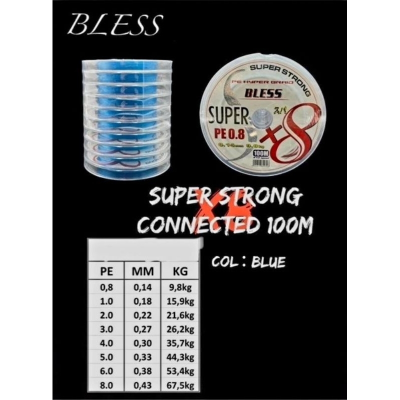 PE BLESS 100 MTR X8