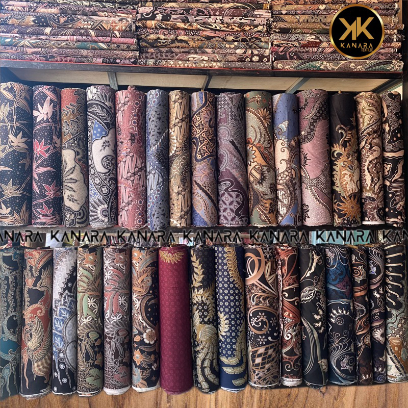 Kanara_ kain Batik Katun- Motif ABSTRAK - Bahan Batik katun ecer- Harga Per ½ Meter