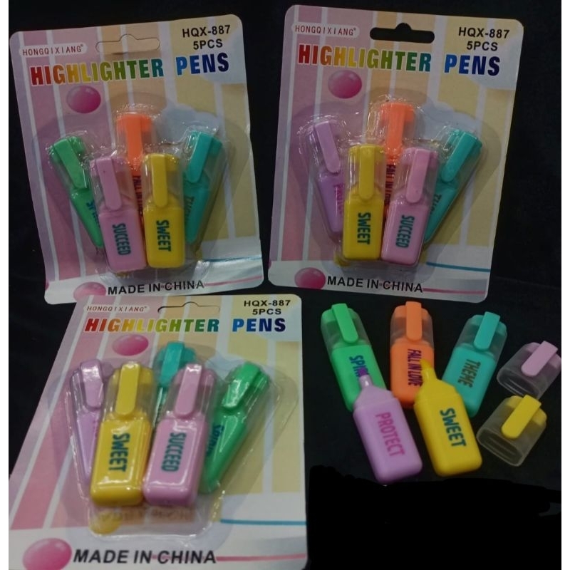 

stabilo set 5 warna / highlighter isi 5 pcs