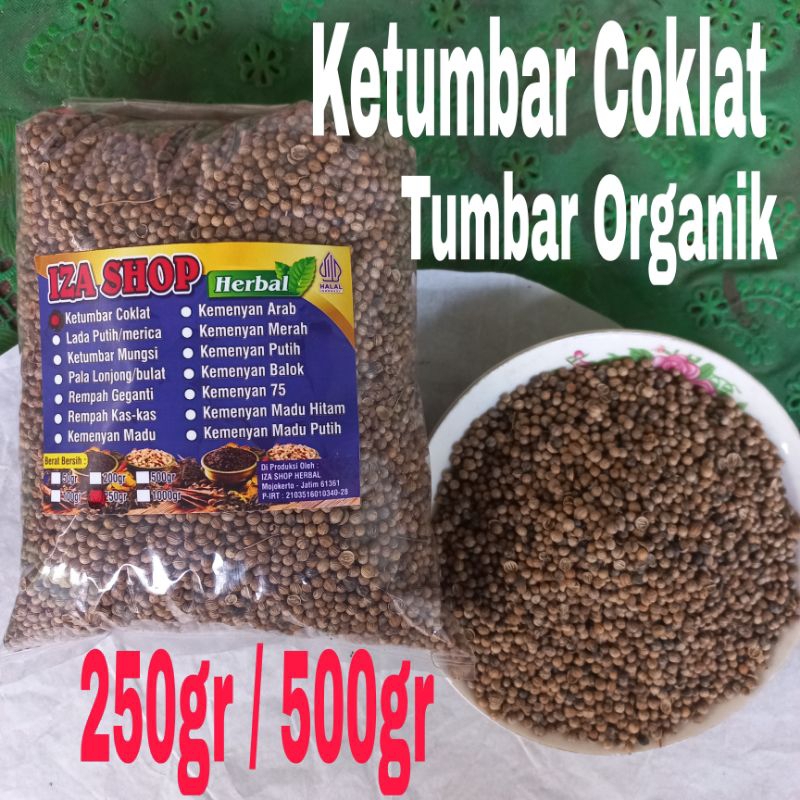 

Ketumbar Coklat/Tumbar Organik 500gr