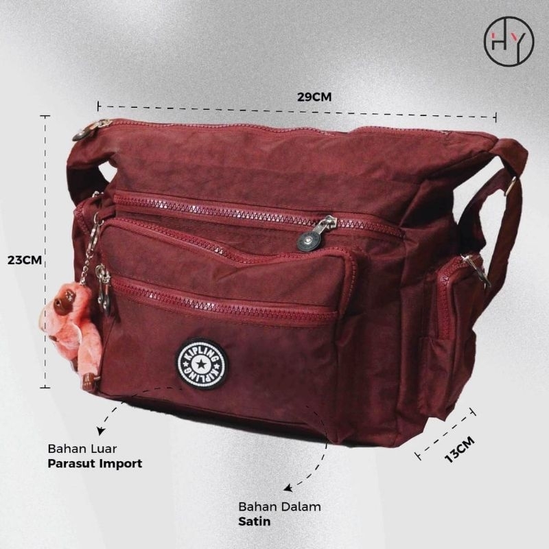 Tas slempang wanita remaja / ibu ibu / tas parasut (kpling)