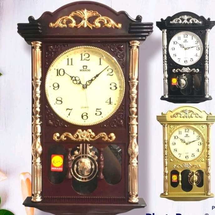 Jam dinding mirado musik jumbo 60cm bandulan