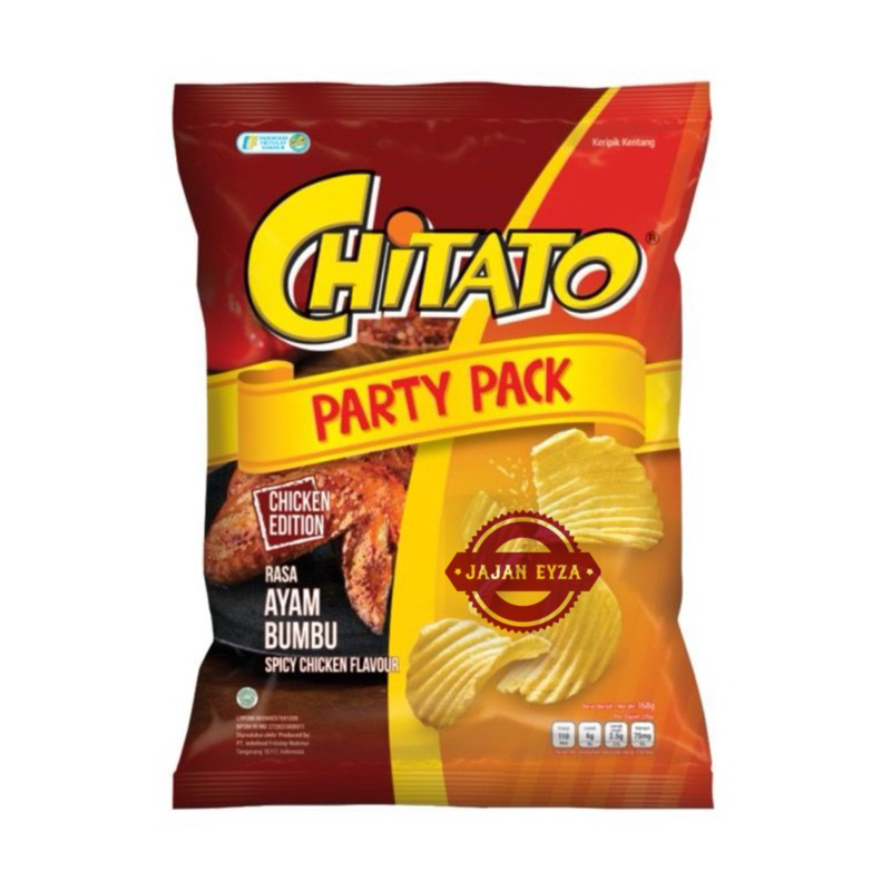 

2Xbtygneal Sakha Snack ) Indofood Snack Kentang Chitato Besar 168G