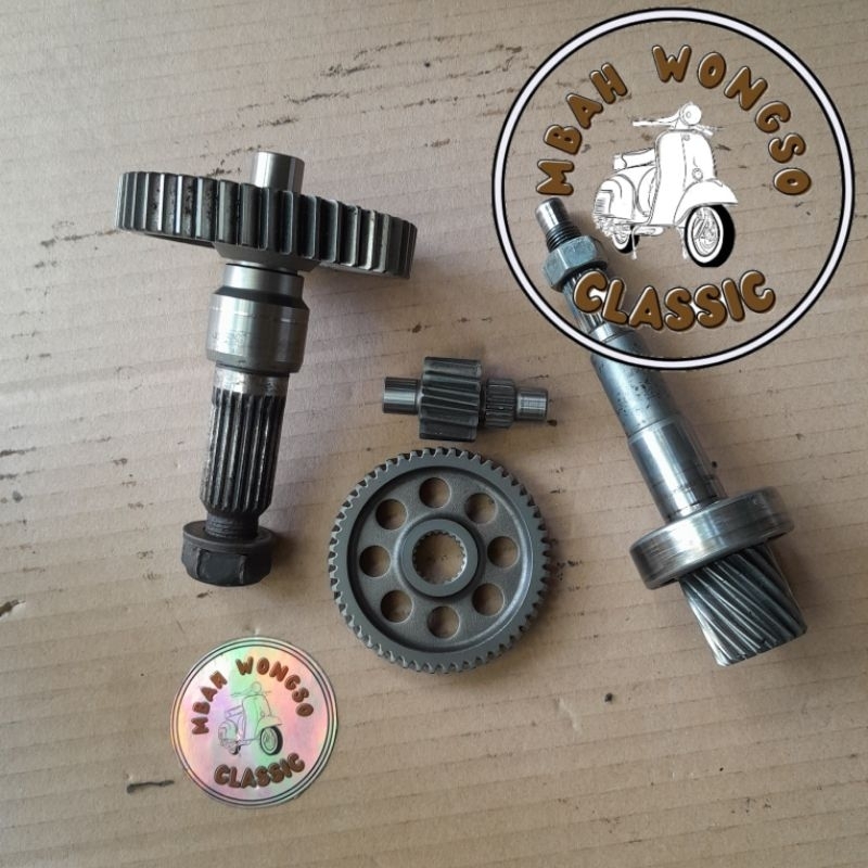 RASIO GARDAN GIGI GEARBOX TRANSMISI VARIO 110 KARBU VARIO TECHNO 110 KARBU ORIGINAL