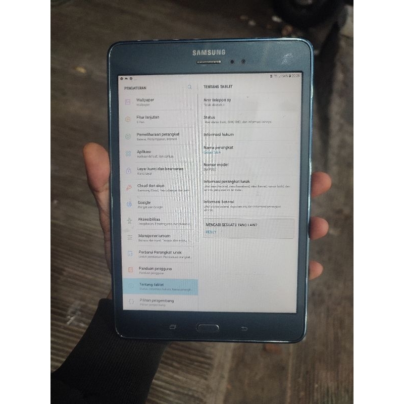 TAB SAMSUNG A SECOND RAM 2G ROM 16GB