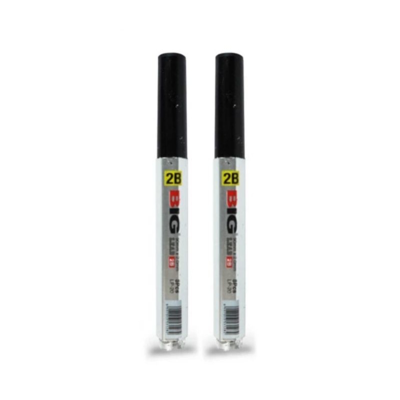 

(2tube)Isi pensil mekanik 2B BIG 2.0 mm LP-12 Reffil Mech Pencil
