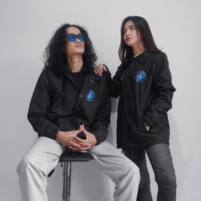 Jacket Coach Manchester City Pria Wanita kekinian