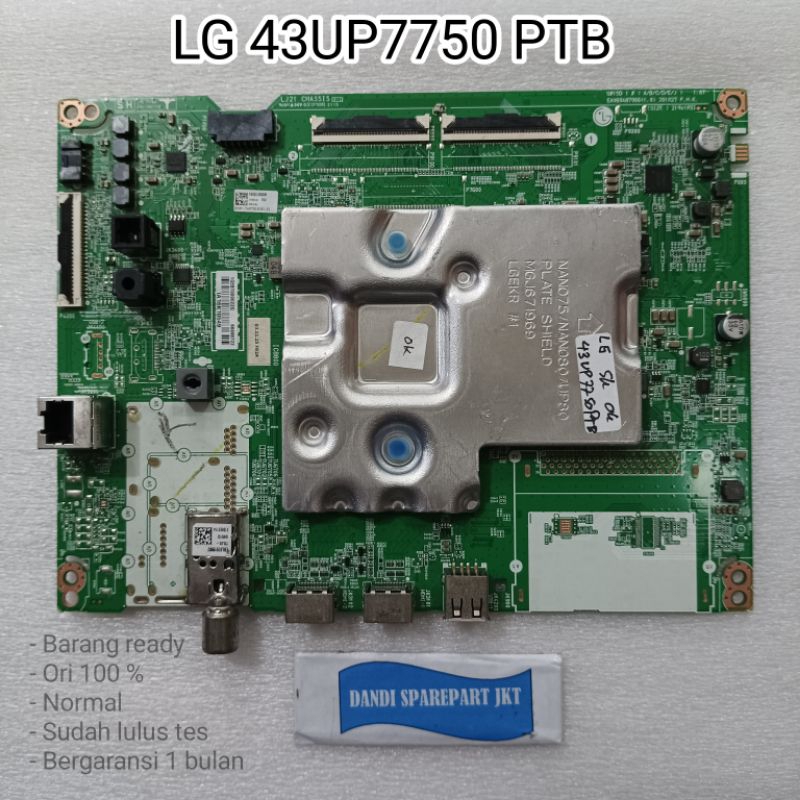 MB led tv LG 43UP7750 - mainboard tv - MESIN TV LG LED
