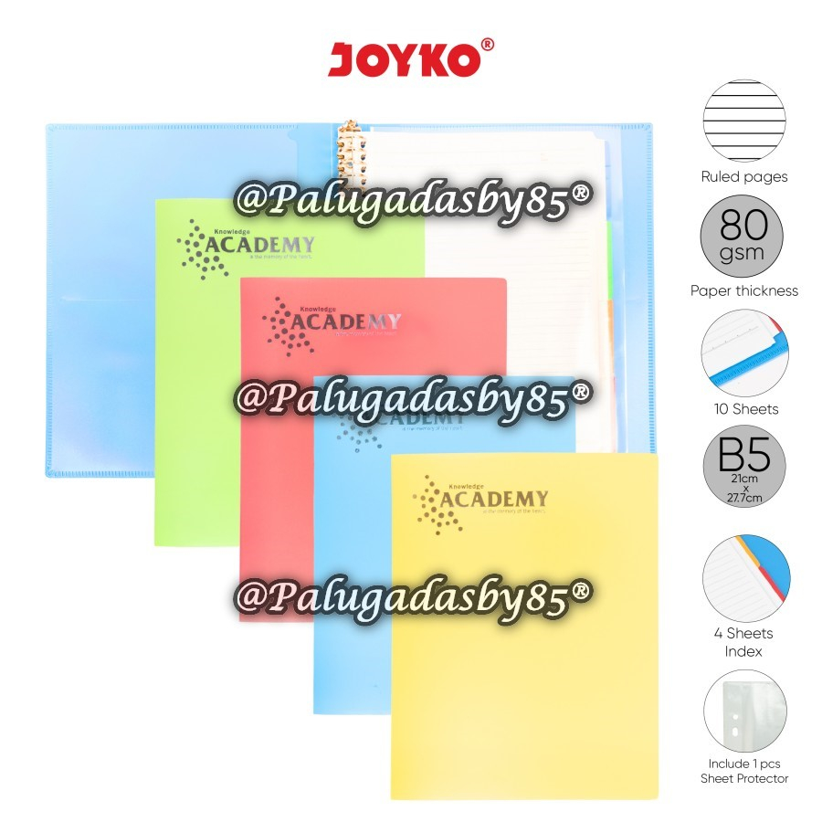 

(1 Biji) GROSIR Map Binder JOYKO B5-MHAC-M138 B5 Academy / Binder Note Joyko B5-MHAC-M138 / Binder Note Joyko B5 MHAC M138