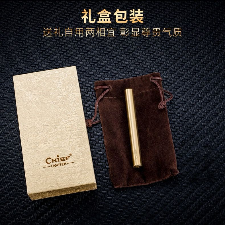 Mancis Korek Api Minyak Retro Slim Nunchaku Chief Lighter 3980 Gift