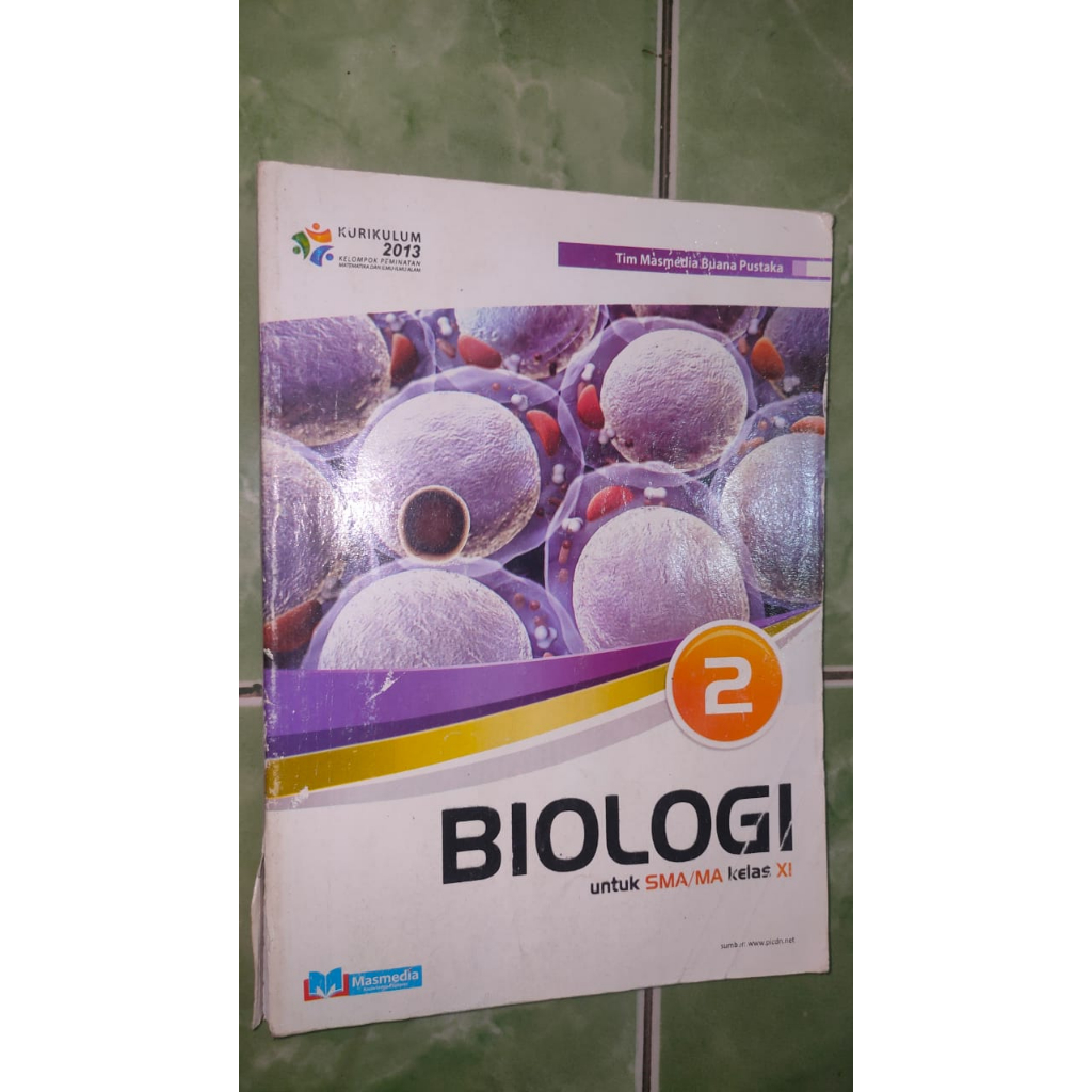Buku Biologi SMA 11 XI 2 Erlangga K13 Kurikulum 2013 Preloved