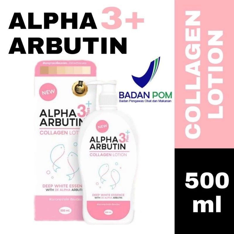 Alpha Arbutin Collagen Whitening Lotion 3+ / Body Lotion 500ml
