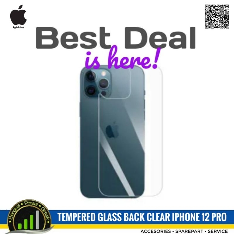 Tempered Glass Back Clear for Iphone12 Pro