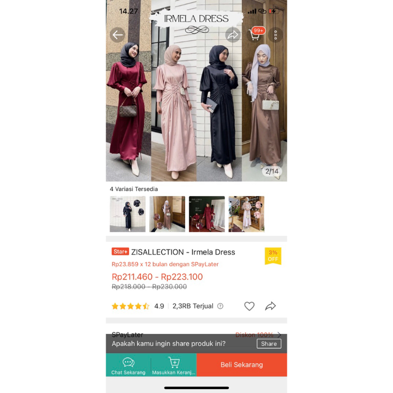 preloved dress zisallection