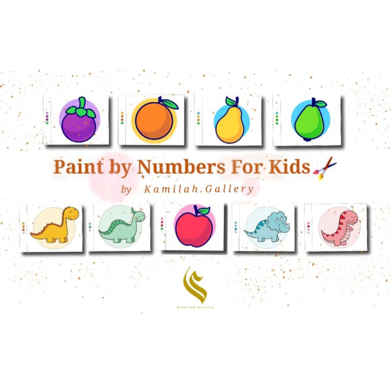 

Paint by Numbers For Kids / Lukis Gambar dengan Nomor Varian Buah