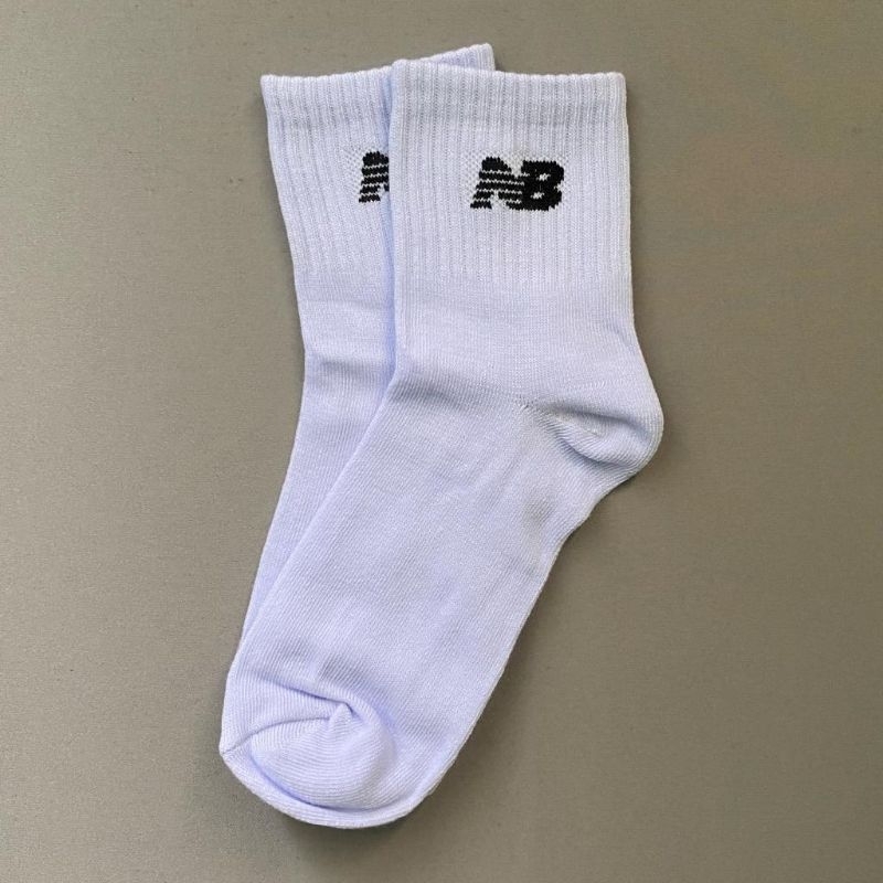 Kaos kaki Old School Pendek 3/4 Dewasa Unisex Keren Premium Distro-Nb putih pendek