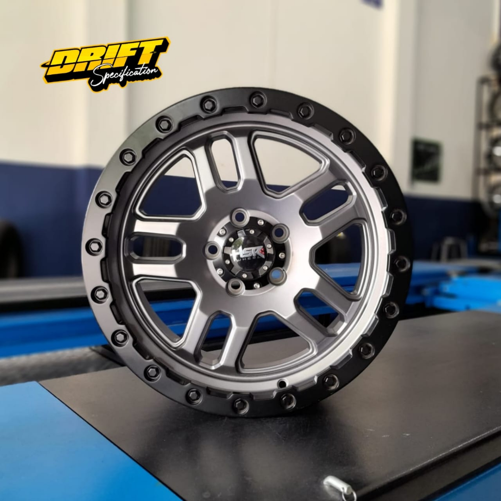 Velg Racing Semi Offroad HSR BORUTO R17 Lebar 8,5 untuk mobil Rush Terios Innova CRV HRV