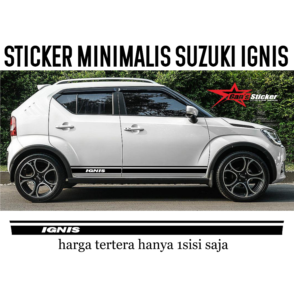 sticker suzuki ignis striping suzuki ignis