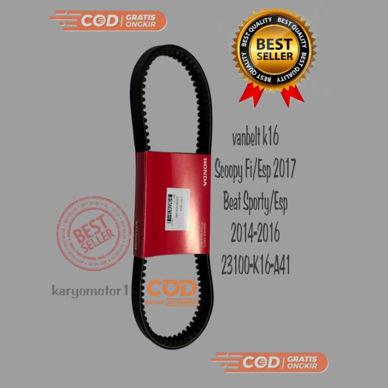 Vanbelt K16 V-Belt Scoopy Tahun 2014-2020, Beat sporty/EsP