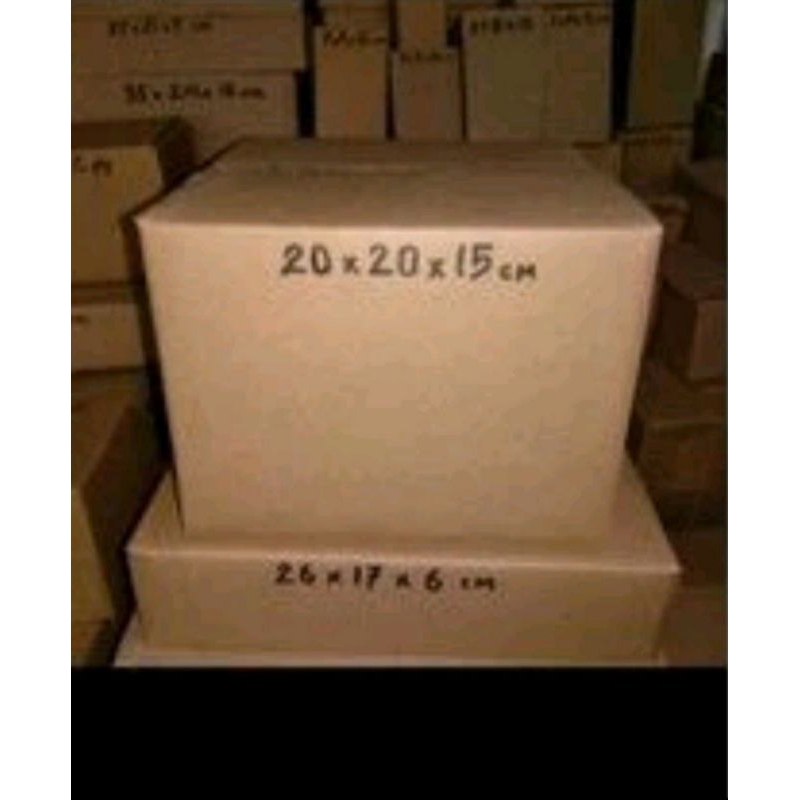 

kardus packing baru dan kuat polos luar dalam ukuran 20x20x15cm