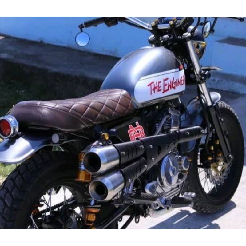 KNALPOT SCRAMBLER BASIC SCORPIO TIGER  XSR W175 DLL
