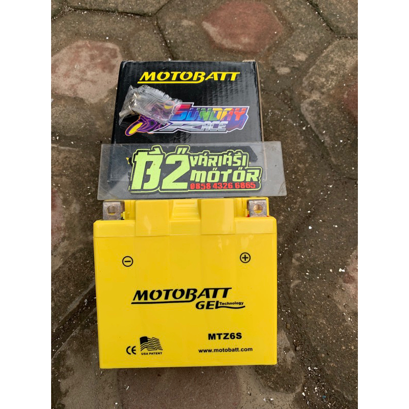 AKI MOTOBATT MTZ6S ORIGINAL AKI MOTOBATT 6 AMPER
