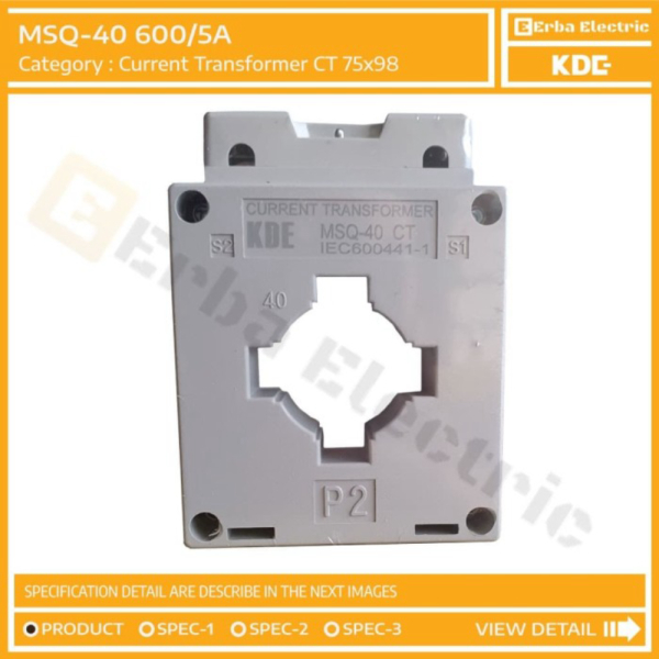 MSQ-40 600-5A KDE Current Transformer 600A 5A KDE CT Diskon