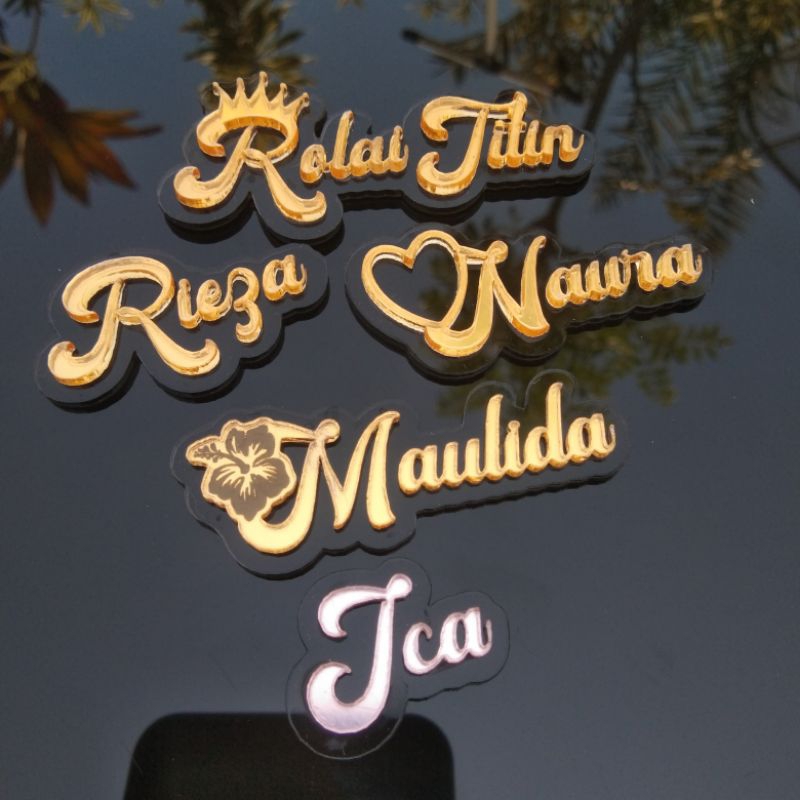 CUSTOM BROS NAMA/PIN NAMA AKRILIK