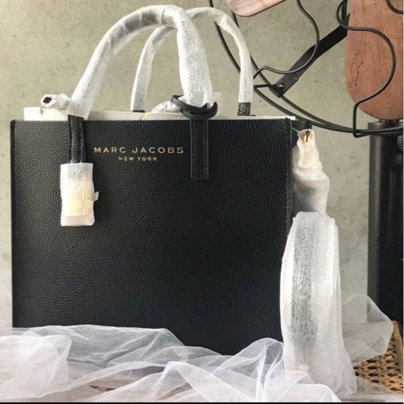 Marc jacobs mini grind tote bag black