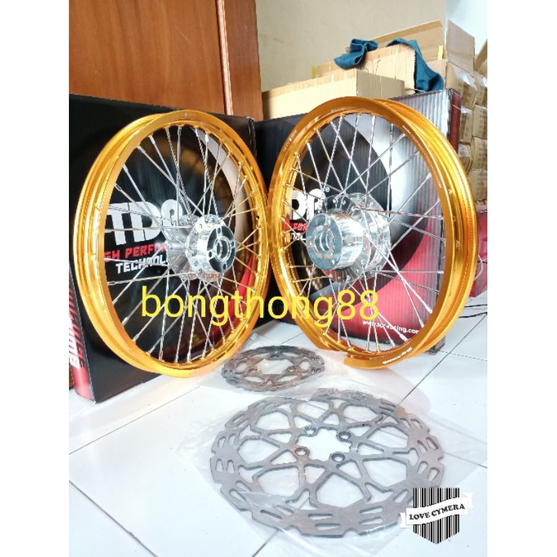 Sepaket Velg TDR Racing Satria Fu Fi 150 Suzuki satria fu Plus jari jari tromol rakit stell