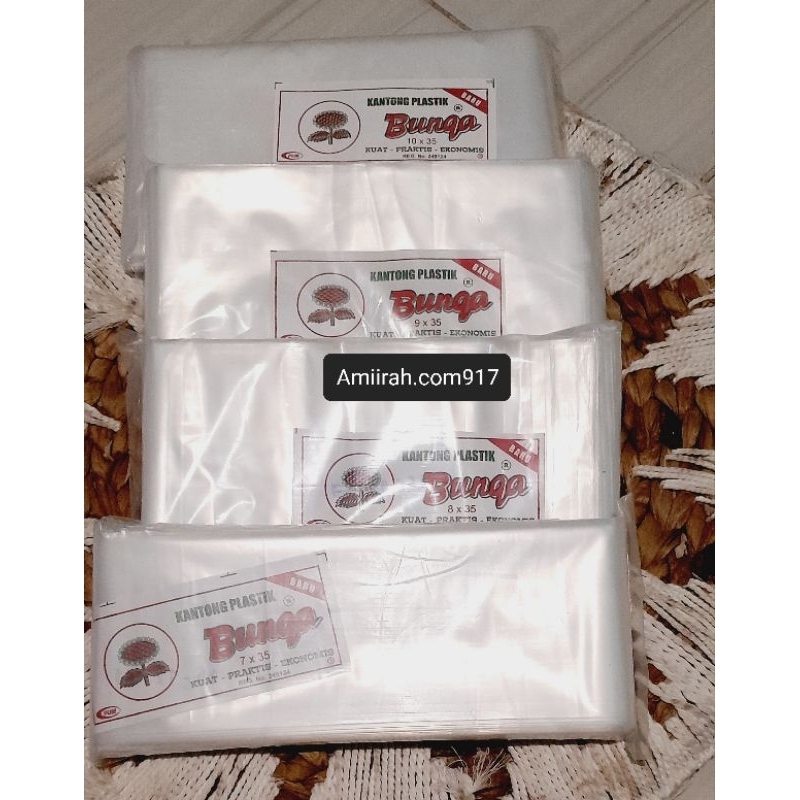 PLASTIK PE BUNGA/ES BATU UK 7X35/8X35/9X35/10X35