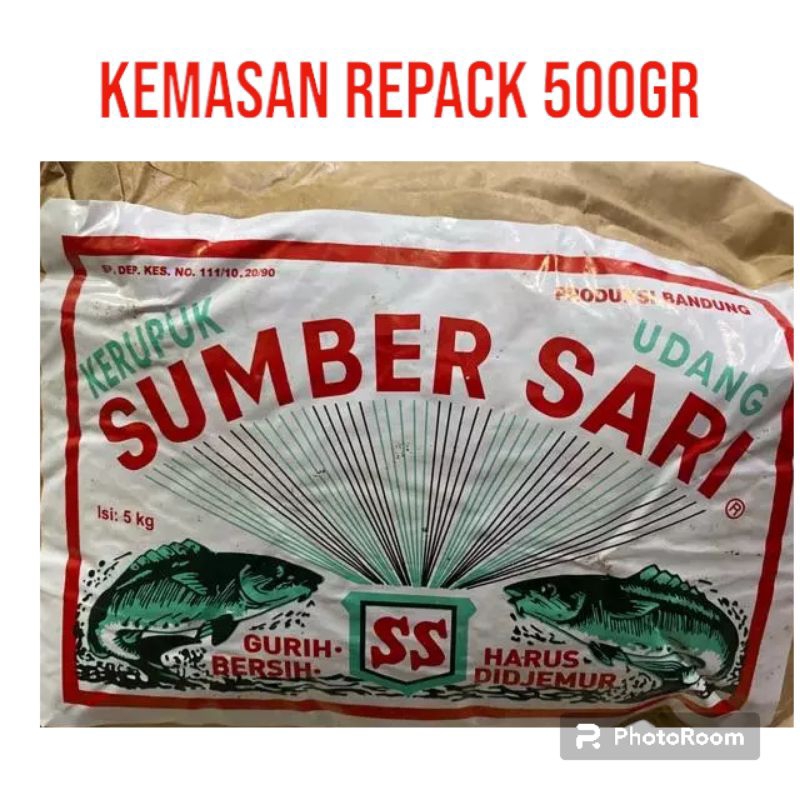 

kerupuk SUMBER SARI rasa udang kemasan repack isi 500gr (1/2kg)