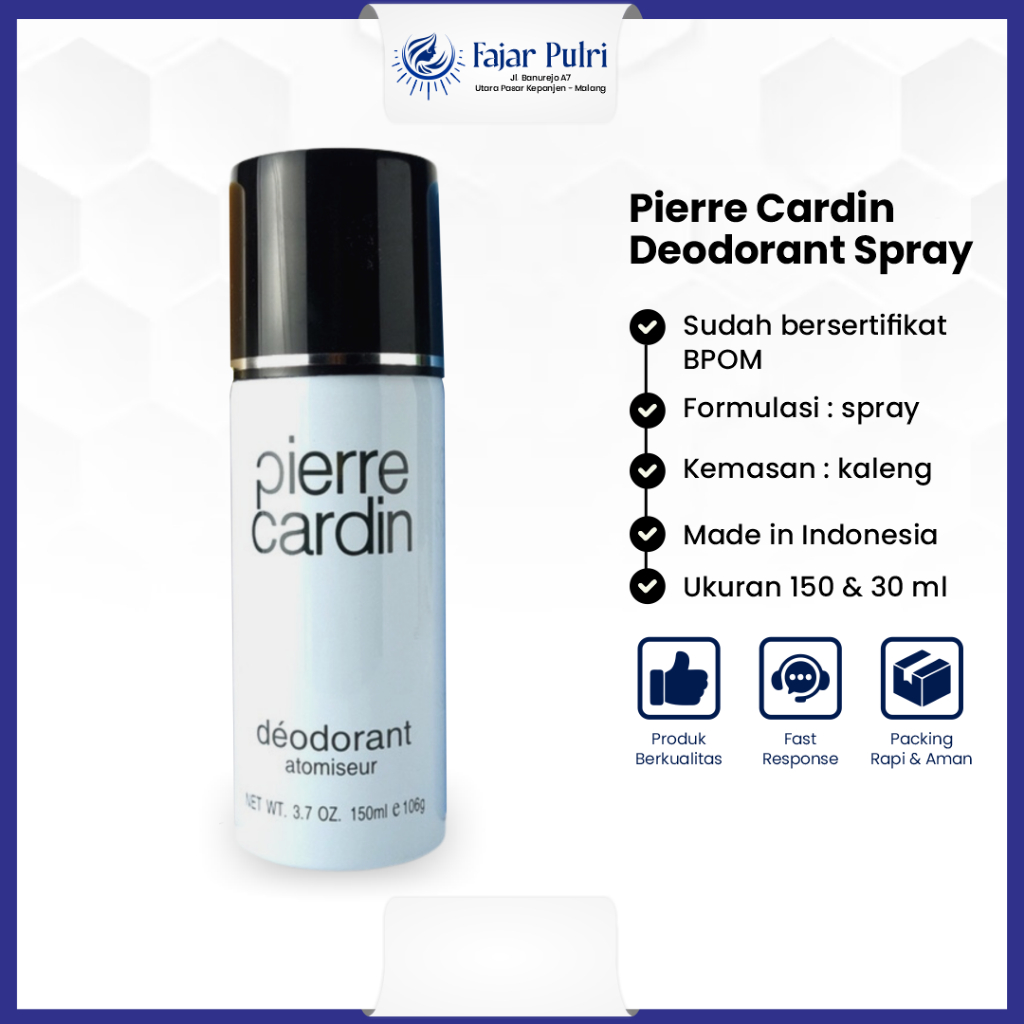 Deodorant Spray Pierre Cardin Parfume Anti Presepirant Brightening Deodoran Deo Spray Body Penghilan