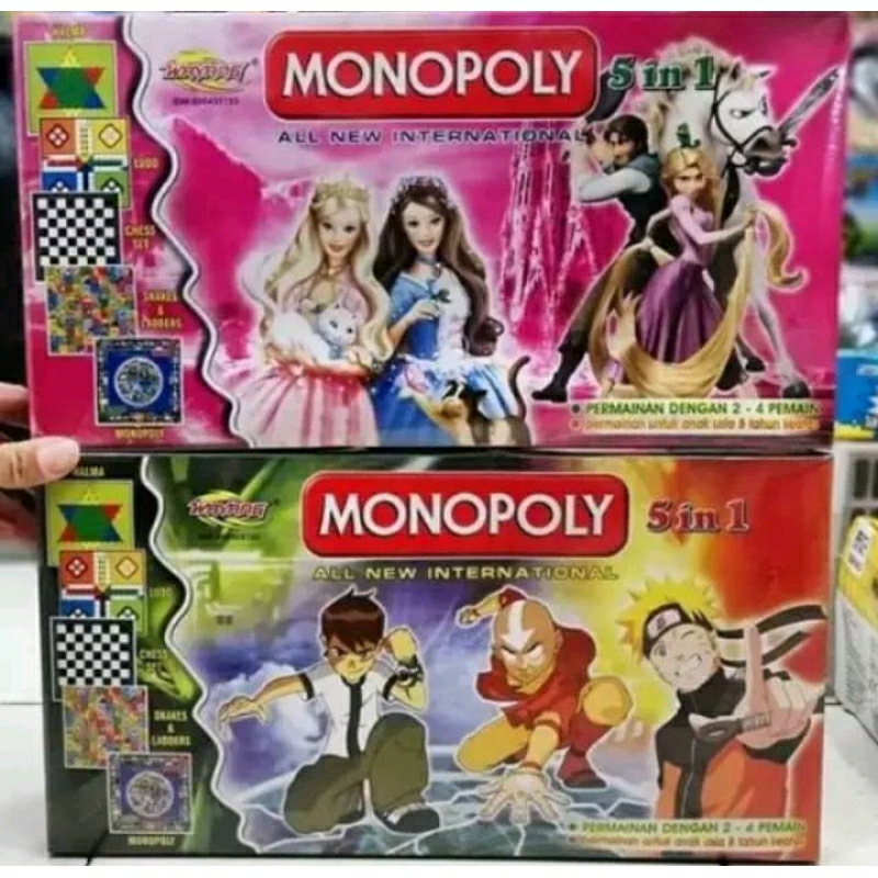 MONOPOLI 5 IN 1 UKURAN BESAR