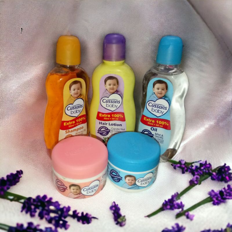 1 paket perlengkapan Bayi Cusson Cream,Sampo,Baby Oil,Hair lotion