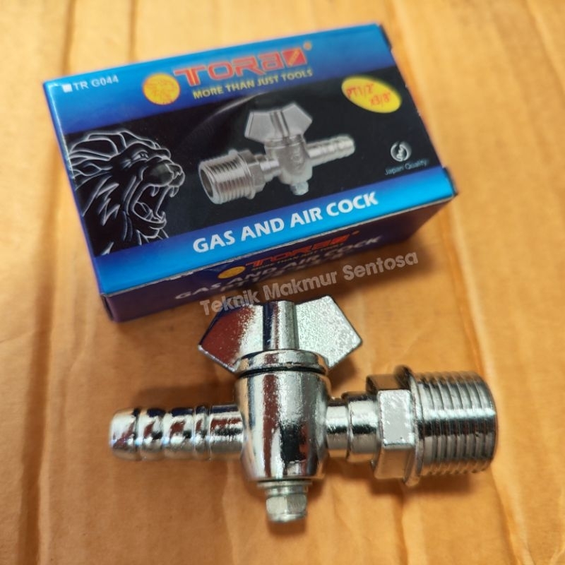 Stop Kran Angin / Gas Tora 1/2" x 3/8" - Gas And Air Cock