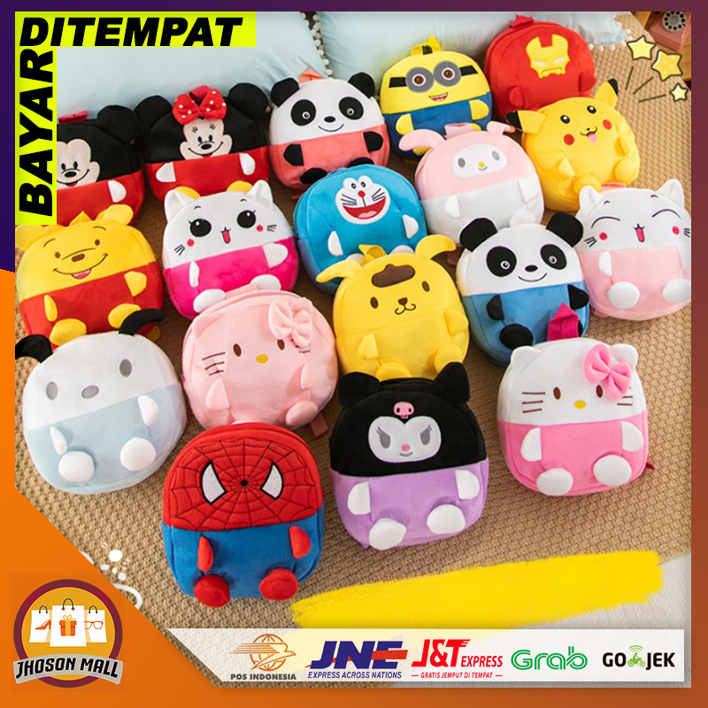 JM Tas Ransel Anak Motif Karakter Tas Anak Import Bag Backpack Anak Kecil Tas Anak Sekolah TK Ngaji 