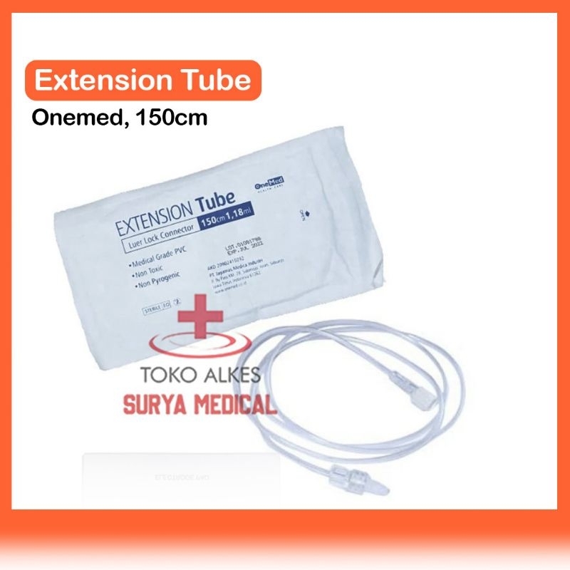 Extension Tube Ukuran 150cm OneMed Luer Lock Connector