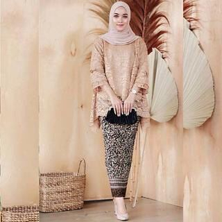 ATASAN SAJA KEBAYA TUNIK BROKAT/KEBAYA SERAGAMAN PESTA/KEBAYA WISUDA/KEBAYA MODERN/KEBAYA MEWAH/KEBA