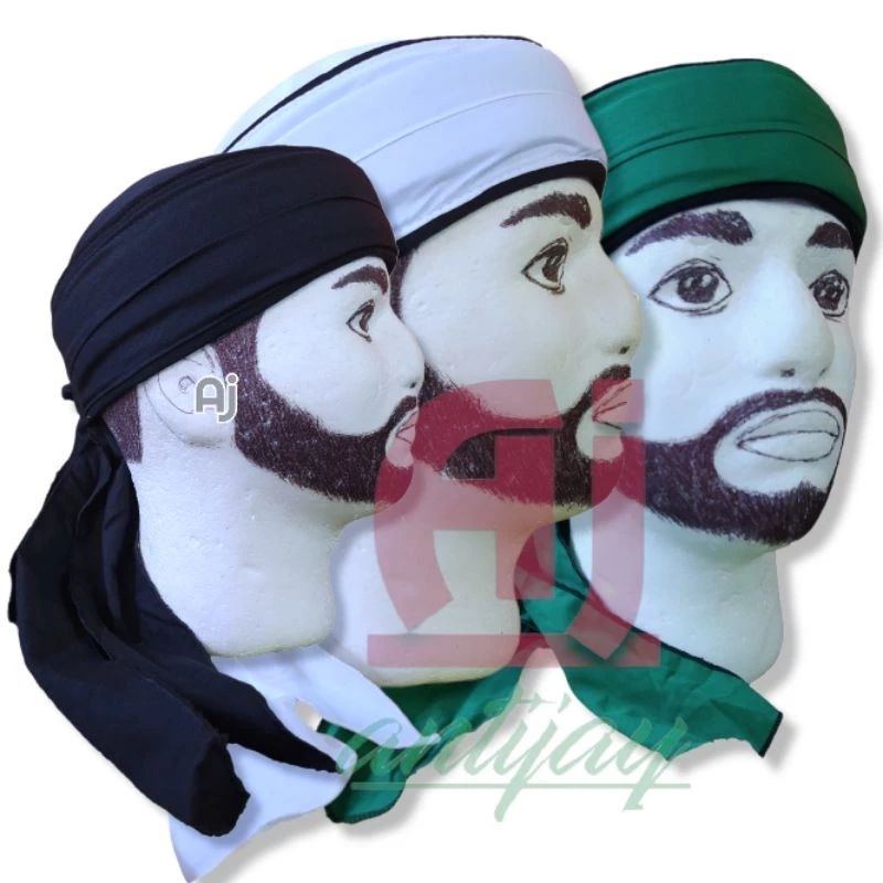 Peci Imamah Kopiah Songkok Kupluk Blangkon Udeng Iket Warna Hitam Hijau Putih Ukuran Pria Dewasa