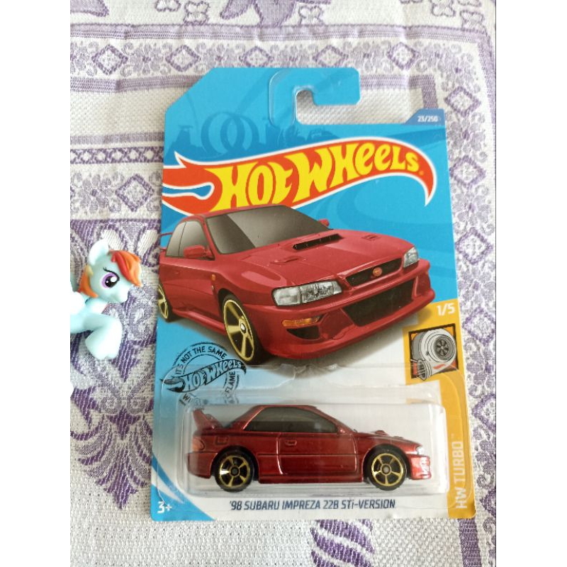 Diecast Hotwheels - Subaru Impreza Merah