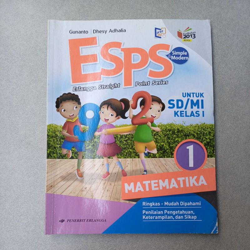 ESPS MATEMATIKA SD. Kelas 1. (bekas/Original)