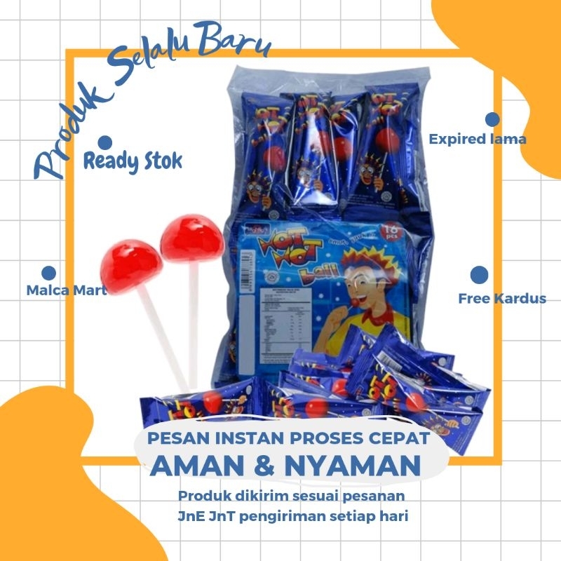 

Hot Ball Mangga 16 pcs Permen Lolipop