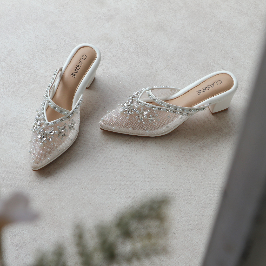 CLAIRINE - SELLA | Wedding Shoes READYSTOCK 5CM