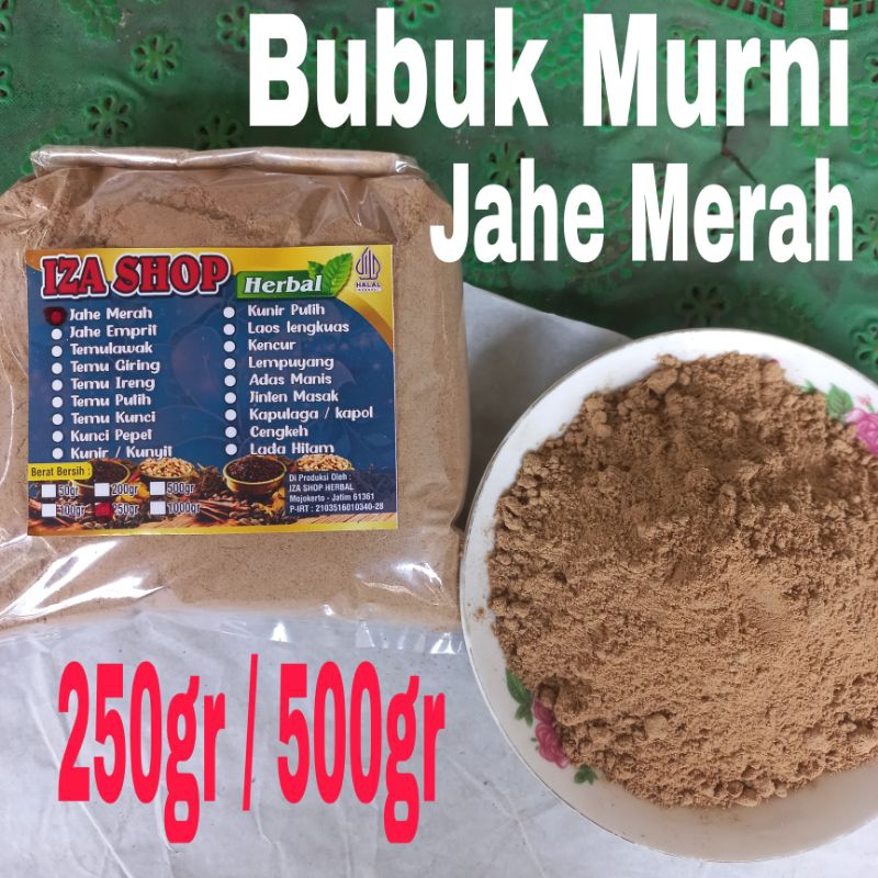 

Bubuk Murni Jahe Merah 500gr