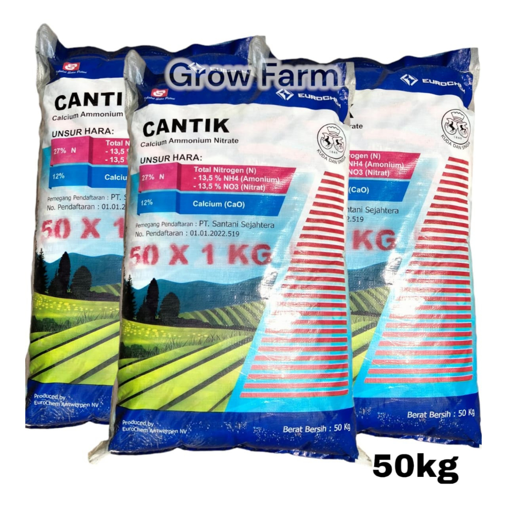 Pupuk Cantik 50KG Calcium ammonium Nitrat Untuk Semua Jenis Tanaman