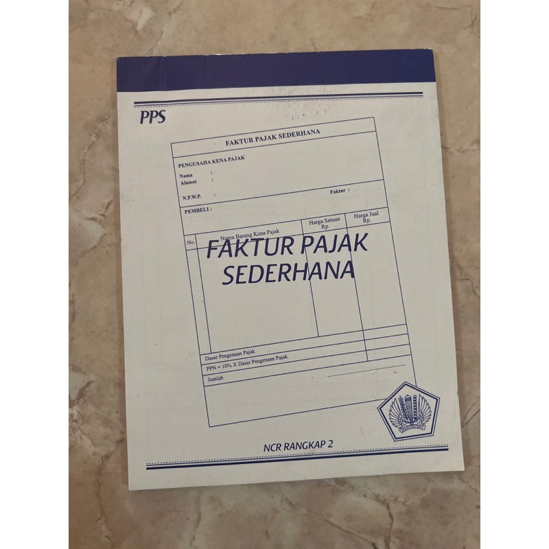 

buku pps faktur pajak sederhana
