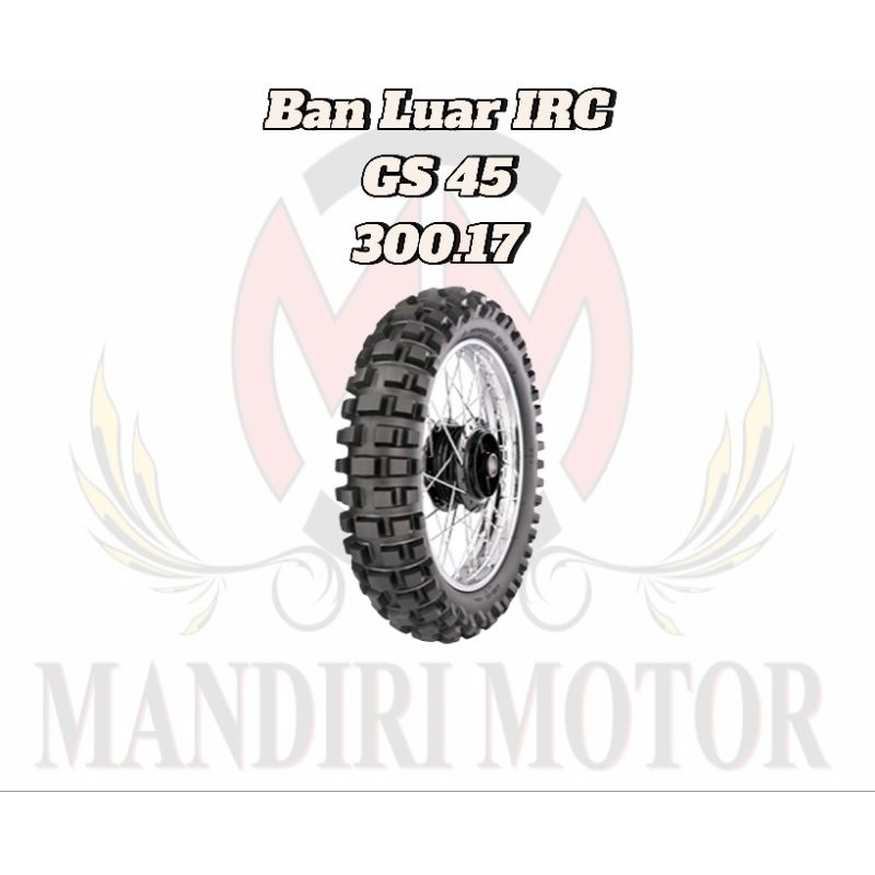 Ban Luar IRC GS 45/Ukuran 300.17/Ban Belakang Motor Bebek