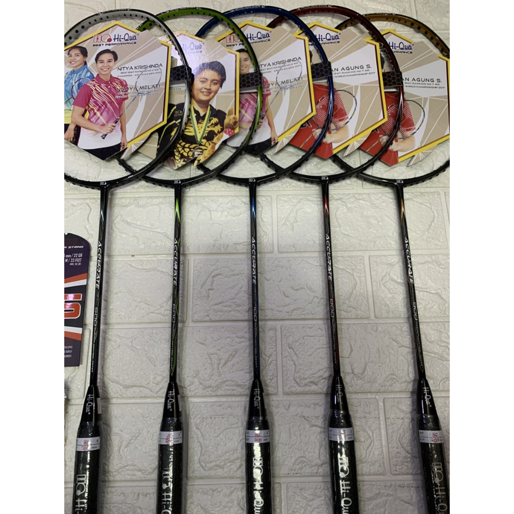 Raket Badminton Hiqua Hi-Qua Accurate Slash 500/600/700/800/900 Ori