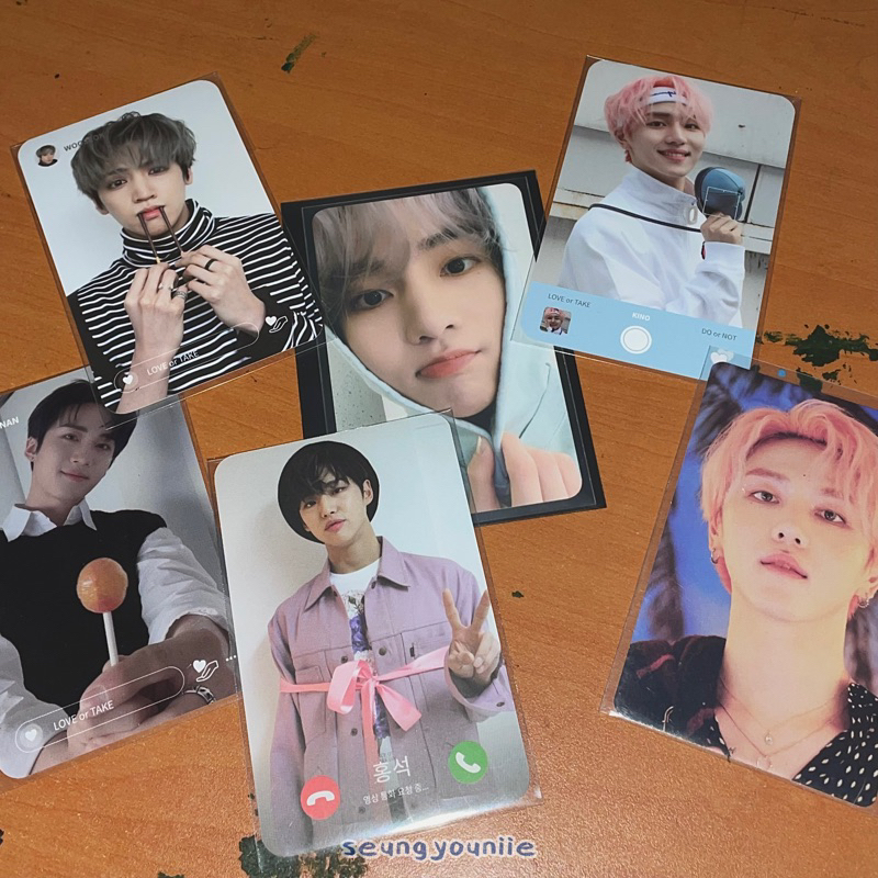 PHOTOCARD KINO HONGSEOK WOOSEOK YANAN